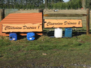 dairy farm wooden signs