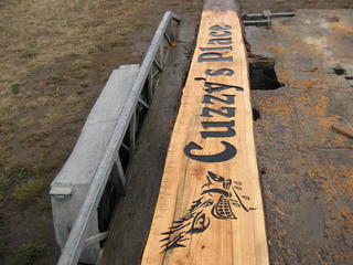 wild westcoast entrance way sign