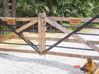 small totara gate signs $150 - $175 + gst